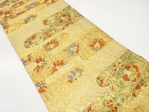 佐賀錦　ヱ霞に唐花・古典柄織り出し　袋帯